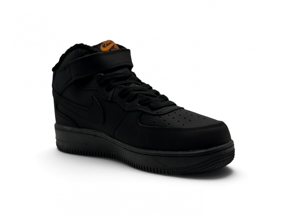Nike Air Force Mid 'Black/Orange' Winter