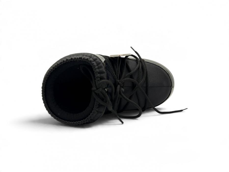 Moon Boot Icon Low Nylon Boot 'Patent Black'